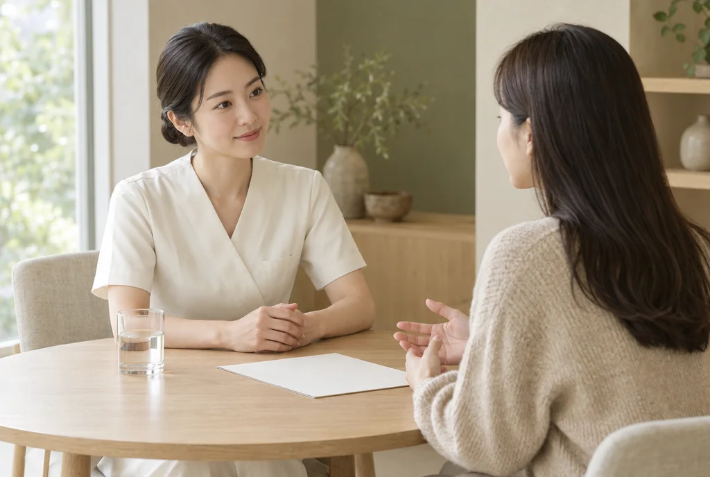 대화로 시작하는 케어 — AI 생성 샘플